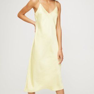 Aritzia Only Slip Dress in Yellow, Size Small